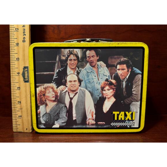 Vintage Rare 1999 Taxi TV Sitcom Metal Lunch Box The Tin Box Company Paramount - Picture 5 of 9